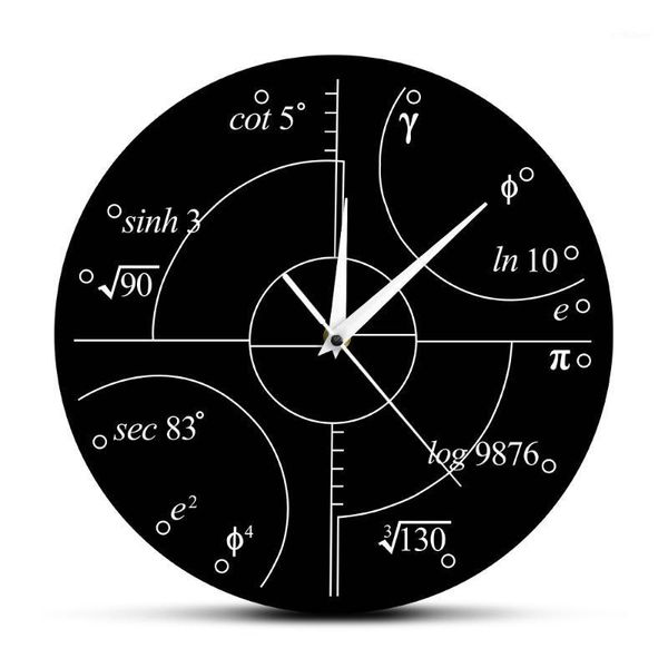 

advanced math irrational numbers wall clock science mathematical wall art modern clock watch classroom decor teachers gift1