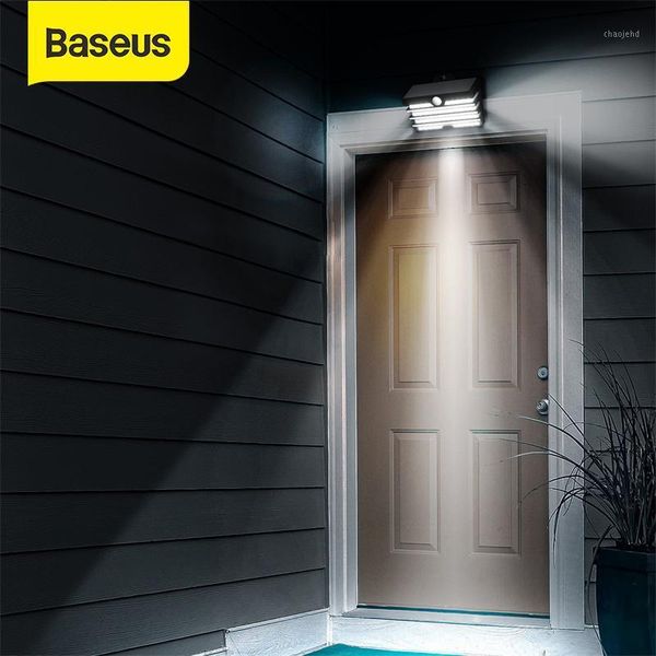 

baseus led solar light outdoor solar lamp pir motion sensor wall light waterproof sunlight powered garden street1