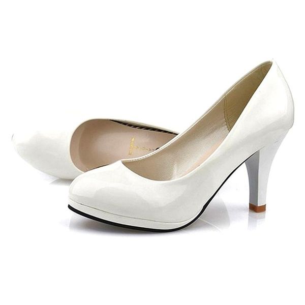

large size 34 -42 super high women shoes pointed toe pumps dress high heels boat wedding shoes increase waterproof platform, Black