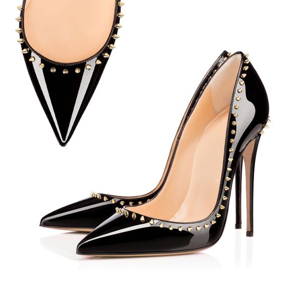 

designer women heels red bottoms pumps high heels black nude pointed toes round red bottom dress wedding shoes