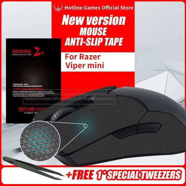 

mice line games mouse anti-slip tape for razer viper mini sweat resistant pads side stickers skates1