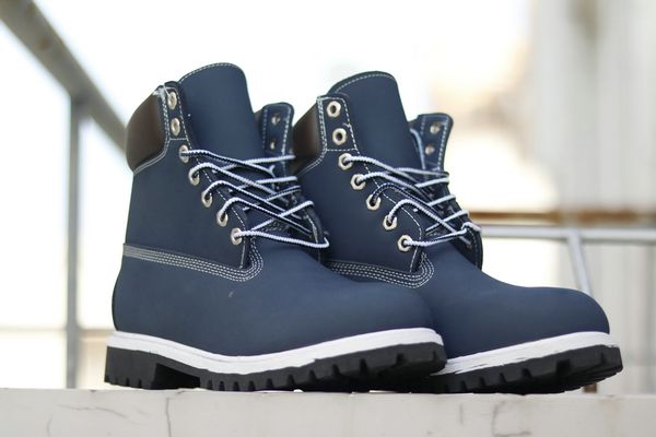 

2020 new classical blue white black leather women men comfortable outdoor shoes work hiking winter shoes size 36-45