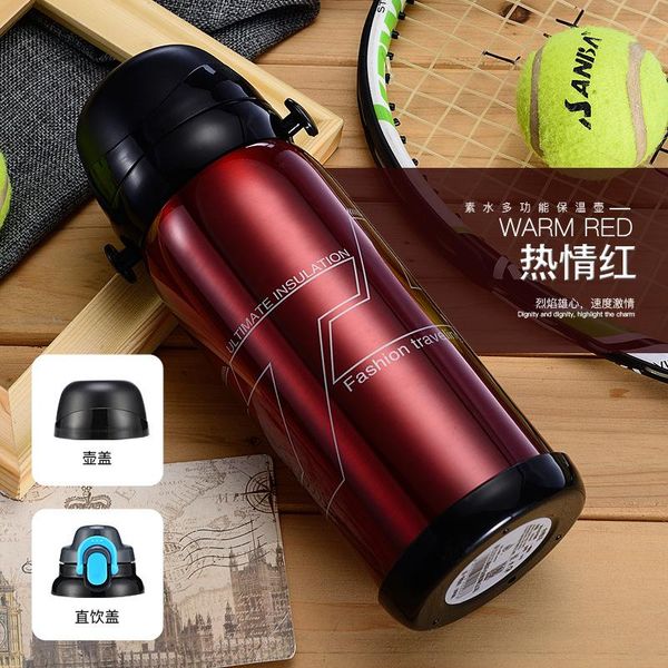 

stainless steel vacuum multi purpose household heat preservation cup outdoor traveling pot vehicle large capacity 800ml wmtbne