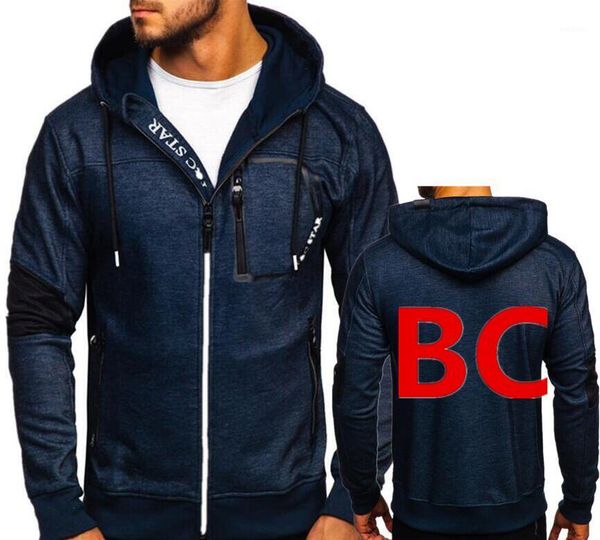 

2020 new brand joggings men autumn winter zipper coat men sportwear tracksuit male motorsport m power print hoodies1, Black
