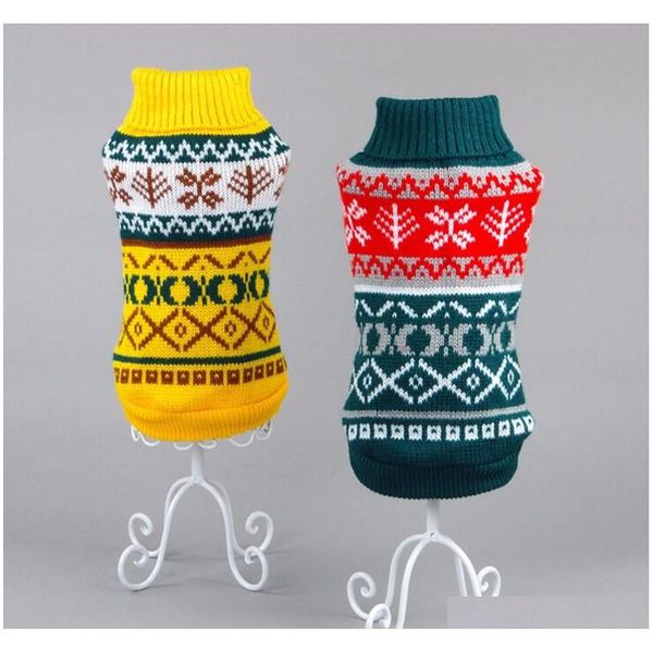 

puppy dog sweater jacket winter snow pattern tiles christmas clothes xs-xxl rglqu