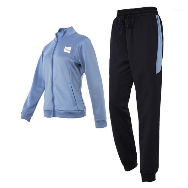 

gym clothing jstong 2 piece sports suit for women running fitness jacket sportswear female training set1, White;black