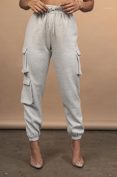 

women solid color sweatpants casual high elastic waist drawstring loose fit joggers trousers with pockets streetwear s-2xl1, Black;white