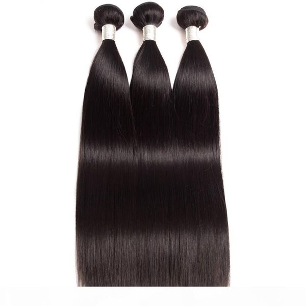 

lucky queen brazilian virgin hair silky natural black brazilian hair straight 3 bundles weaves remy human hair extensions