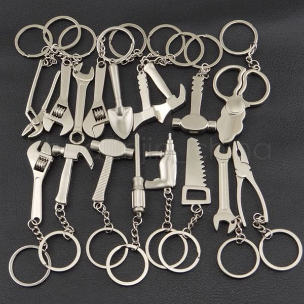 

adjustable creative tools wrench fashion metal key chain party favor pendant festive gift home decor tta777, Silver
