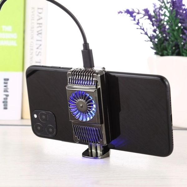 

4fds2awlight smartphone radiator phone cooler usb charge cooling fan anti-noise handheld game holder heatsink