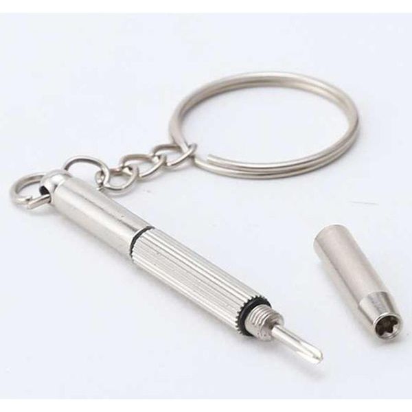 

3 in 1 eyeglass screwdriver keychain repair glasses watch phone triple versatile small screwdriver eyeglass mini jlltbr home003
