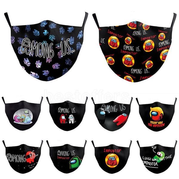 

среди игр сша маска для лица дизайнерская маска печатных масок на заказ взрослый анти-дымчатый пылезащитный защита унисекс косплей маска сша