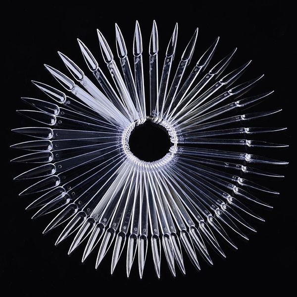 

false nails 50pcs nail art polish color card stiletto swatches sticks fake sticker display practice stick salon tools, Red;gold