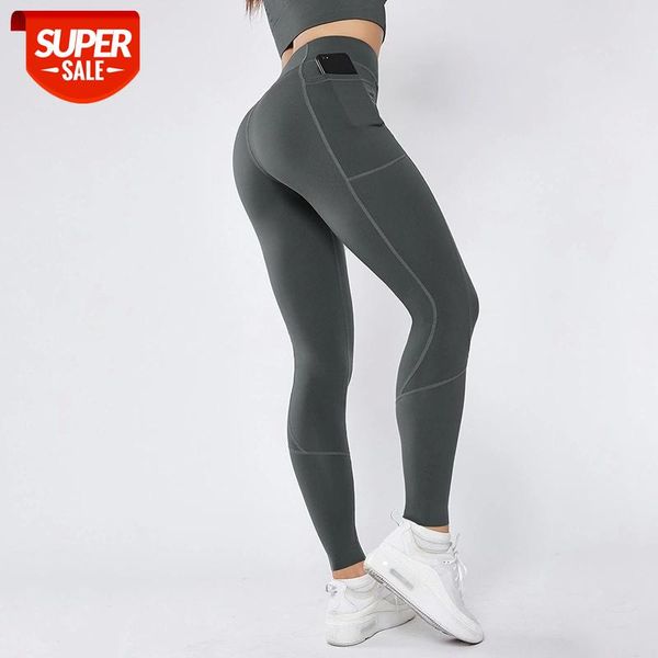 

chrleisure patchwork leggings women high waist pockets fitness pants women push up elastic gym leggings slim solid #so0x, Black;white