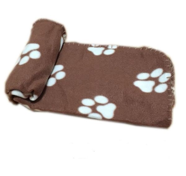 

dog cat blankets paw prints soft 60x70cm warm fleece pet mat sleeping bed pad