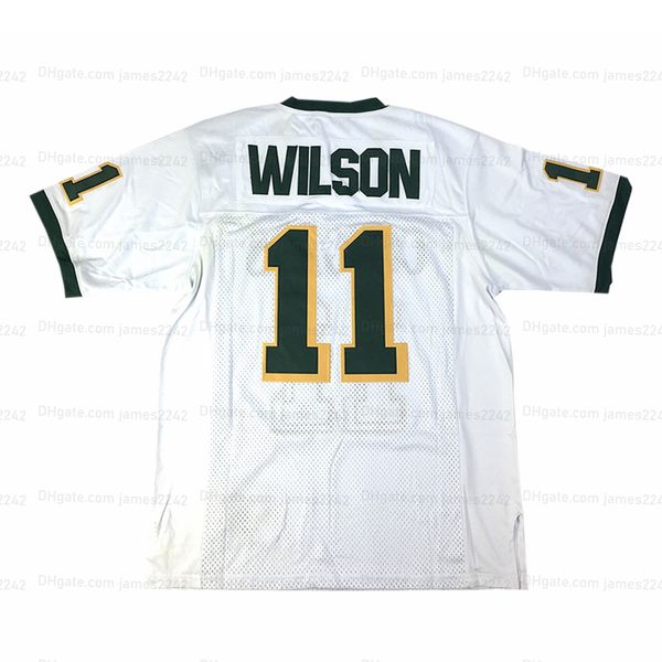 

custom russell wilson 11# high school football jersey stitched white any name number size s-4xl jerseys quality, Black;red