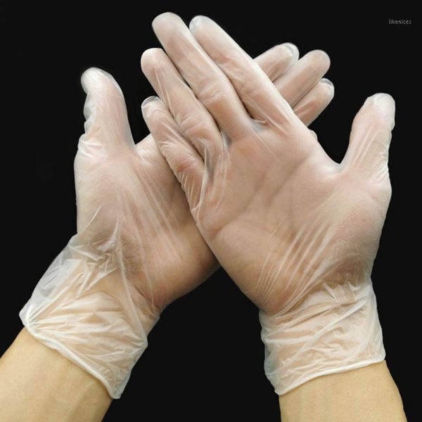 

100pcs disposable rubber gloves grade protective transparent gloves universal household garden cleaning1