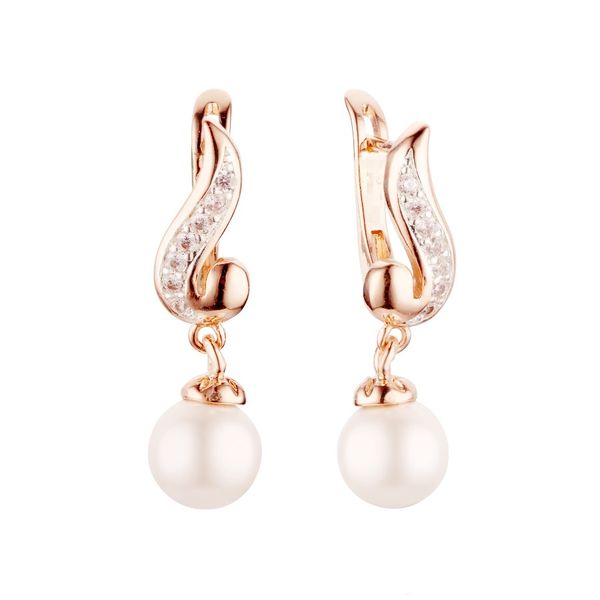 

pearl earrings luxury new fashion gold color plated jewelry office design women drop earrings fashion jewelry birthday gift, Silver