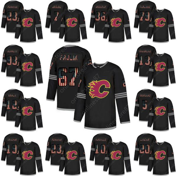 

2020 nhl flag edition jerseys calgary flames 19 matthew tkachuk 77 mark jankowski 23 sean monahan13 johnny gaudreau custom 20 derek forbort, Black