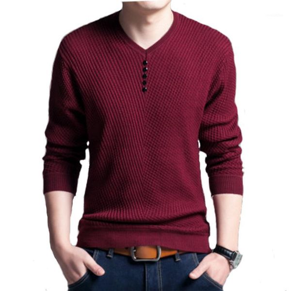 

2020 v-neck mens wool pullover autumn winter warm long sleeve comfortable casual clothes knitted cotton male sweater promotion1, White;black