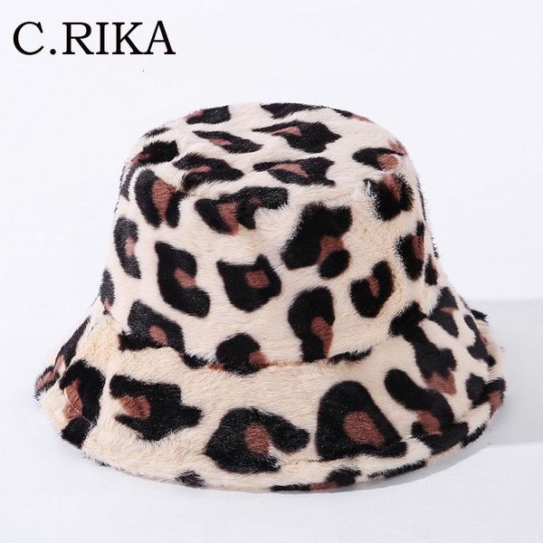 

faux fur leopard womens winter bucket hats thick warm hat lady girl korea panama outdoor travel velvet fisherman hat basin cap, Blue;gray