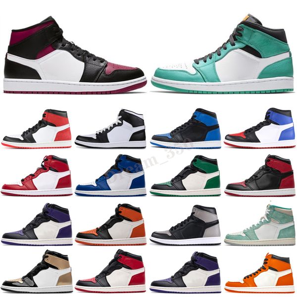 

2020 new men women basket ball shoes 1s smoke grey high og bio hack bloodline satin-snake chicago trainers sneakers