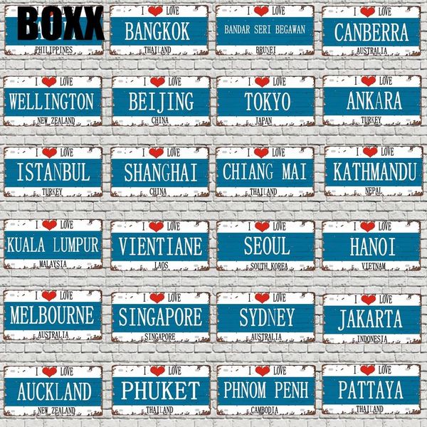 

30x15cm national treasure animal license plate travel souvenir vintage metal sign for wall art shop restaurant decor modern poster