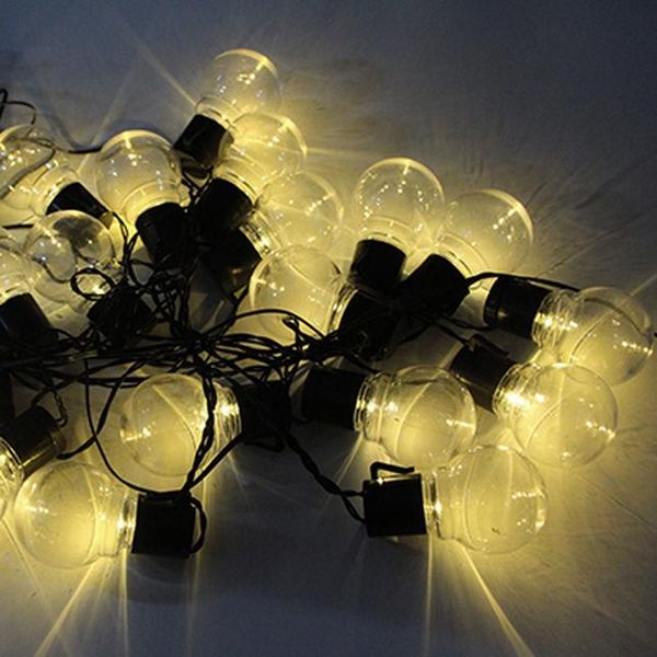 

20 led открытый солнечные лампы светодиодные глобус шарика строка фея свет солнечный свет рождество garland водонепроницаемый wmtbca garden