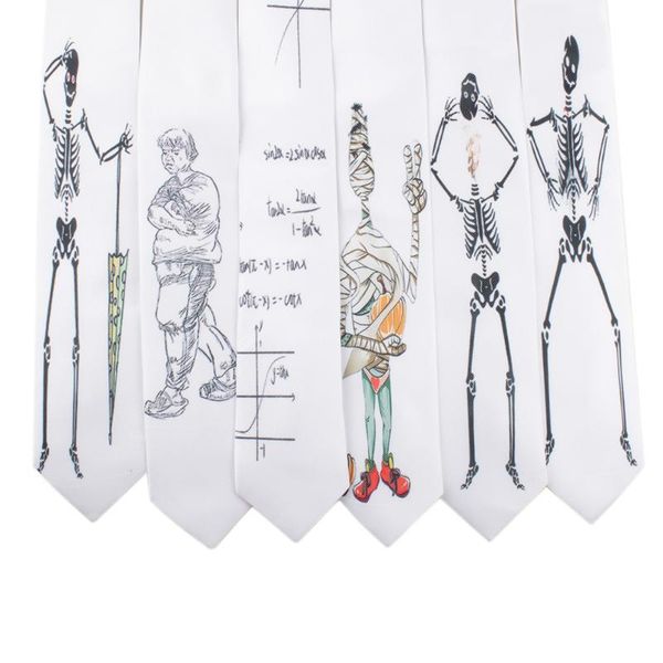 

linbaiway 6.5cm creative painting ties for men's printed necktie polyester novelty handmade skinny neck ties necktie custom logo, Blue;purple