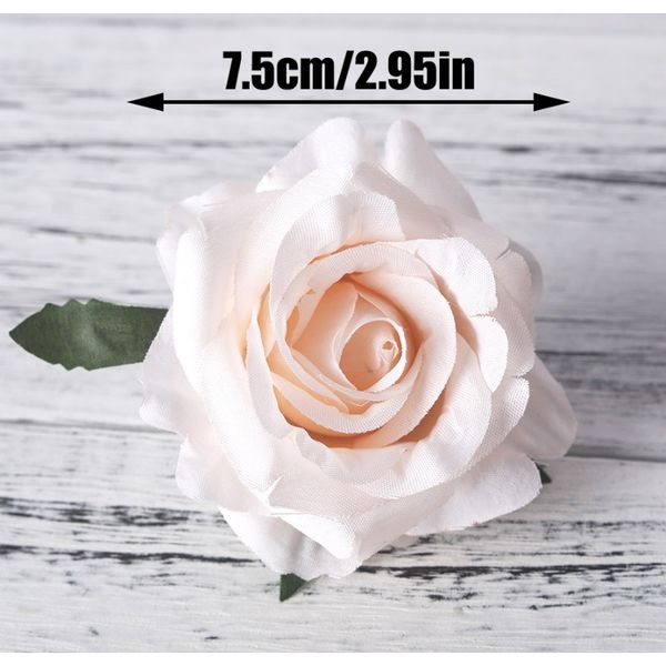 

5 шт. искусственные розы белый шелк поддельные розы цветок искусственные головы высокое качество diy свадебные украшения дома украшения скра