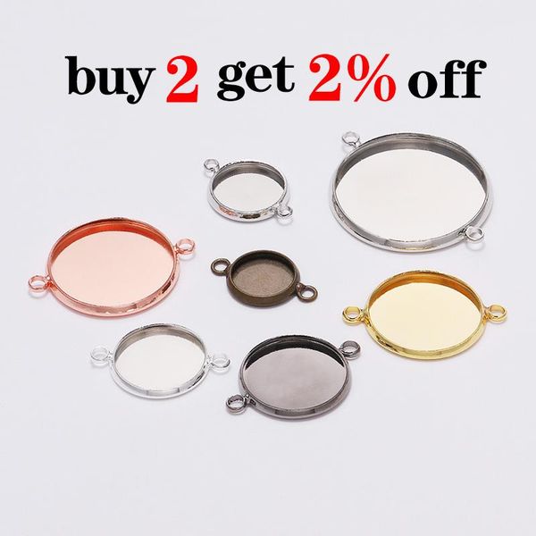 

20pcs / серия 10 12мм кабошон поддоном обрамление blank золотой браслет установка расходные материалы для изготовления ювелирных изделий всп