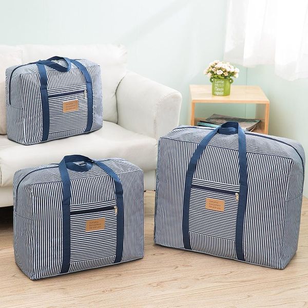 

thickened oxford cloth storage bag quilt large moving clothing storage finishing travel bag clothes organizer
