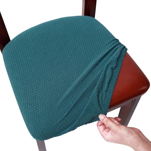 

chair covers dining room with ties button seat cover stretch solid protector removable cushion slipcovers office washable home decor