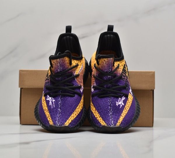 

2021 новый цвет v2 лос-анджелес баскетбол звезда детские животные обувь мальчик девушка молодежь дети детский спортивный кроссовки размер 28, Black