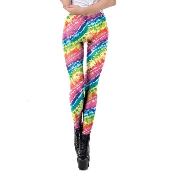 

selling color series digital printing tights casual women's yoga pants show thin leggings, Black