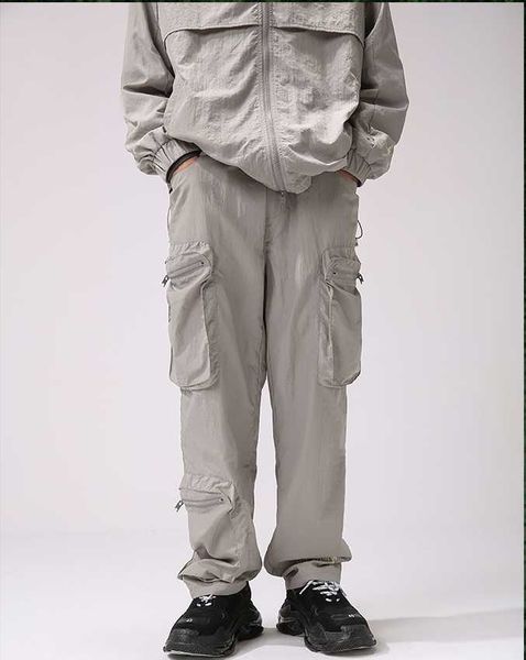 

k11679 fashion men's pants 2020 runway luxury european design party style men's clothing, Black