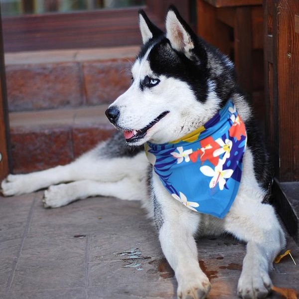 

dog cat bandana collar cotton printed pet puppy cat scarf neckerchief adjustable puppy cat dog bibs dog accessories pet jllezd