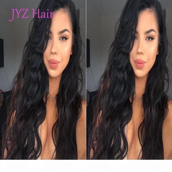 

glueless lace front human hair wigs with baby hair 8''-24'' loose wave wig brazilian indian peruvian malaysian full lace, Black;brown