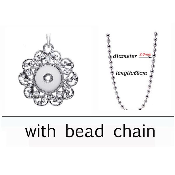 

rhinestone flowers snaps button wholesale pendant 179 necklace fit 18mm buttons for women charm jewelry