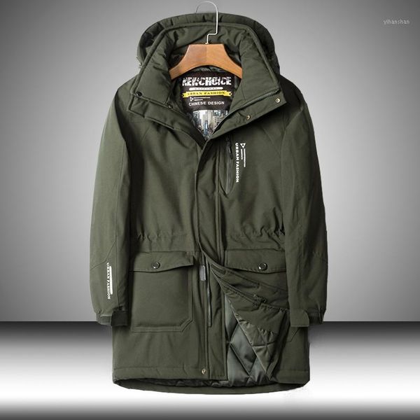 

oversize 2020 winter jacket men parka coats men casual cotton hooded warm outwear thicken windproof fleece men's overcoat 8xl1, Black