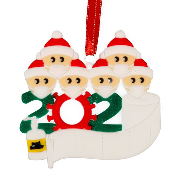 

new party decoration quarantine christmas gift birthdays 2020 product personalized hanging ornament pandemic -social disircj