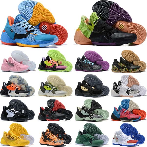 

020 new mens james harden 4 vol. 4 4s iv mvp vol.4 boys basketball shoes outdoor sports training sneakers size 40-46fast sh