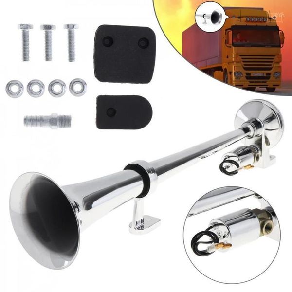 

universal car air horn 17inch 12v/24v 180 hertz single super loud air hose for car horn speaker for trucks automobile motorcycle1