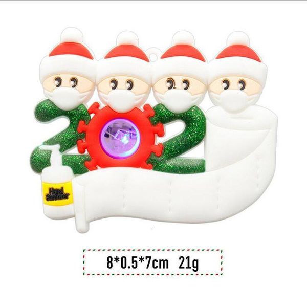 

led quarantine 7 1 ornaments toys to survivor family christmas tree lighting ornament decorations party favor giftsm33t