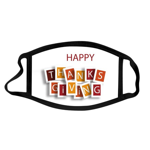 

ur4lau factory price designer face thanks giving mask thank you dustproof washable cotton mouth masks black withe cartoon 1 n