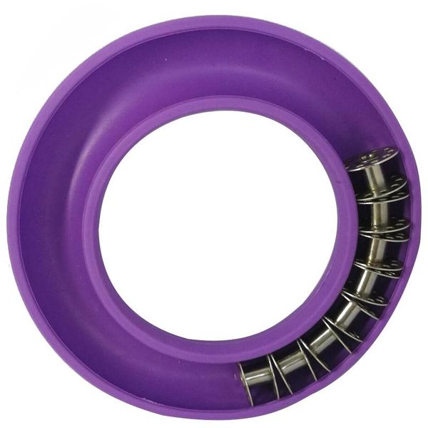 

bobbin holder plastic bobbin storage box portable rubber ring handicraft sewing needles saver sewing tools, Black