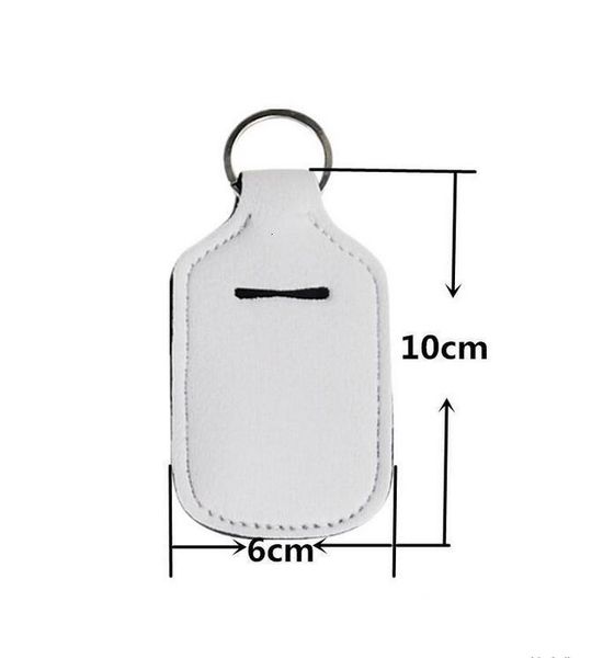 

jnzmneoprene sanitizer keychain bags 30ml 10.3*6cm key rings hand soap bottle holder 48 colors