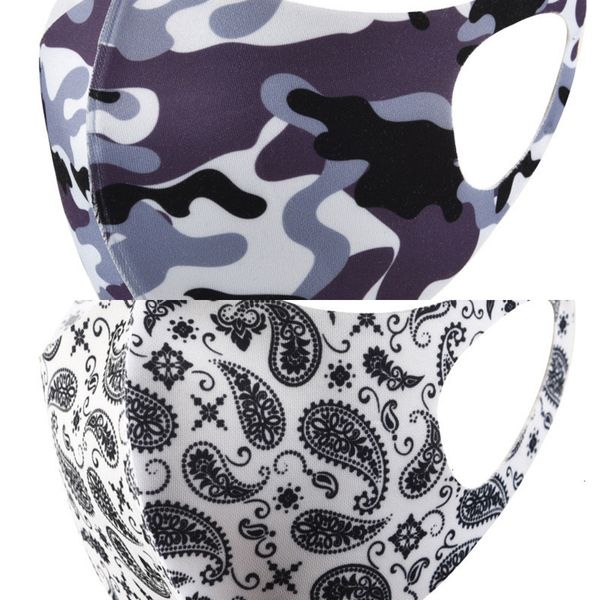 

upbskdesigner reusable face mask printed cartoon camouflage custom ice silk sunscreen dustproof and breathable luxury masks 2