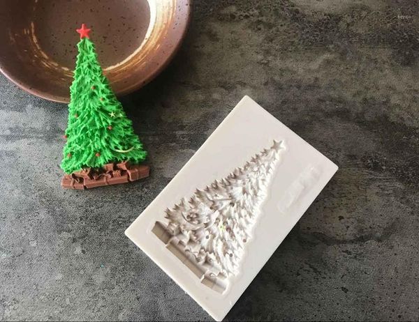 

cake tools 1pc christmas tree silicone mold fondant decorating chocolate gumpaste b0641