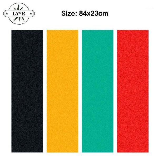 

skateboarding ly*r 80*20cm skateboard sandpaper sticker double upright four wheel deck penny board long waterproof and non-slip1
